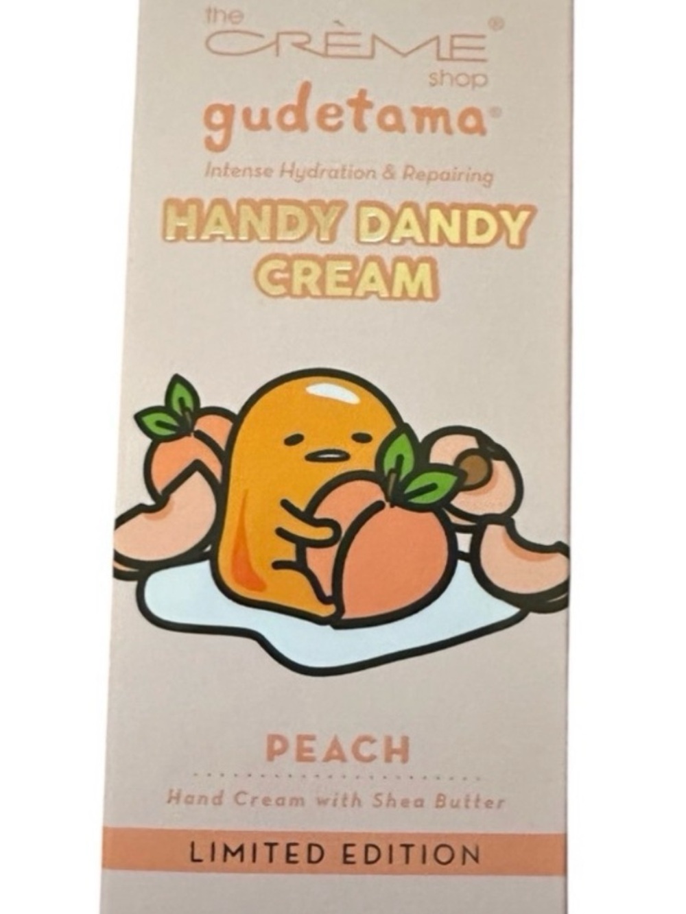 The Crème Shop x Gudetama Peach Handy Dandy Hand Cream - Peach